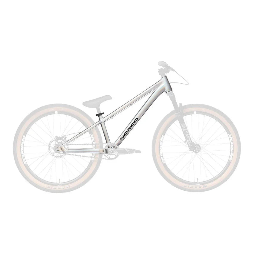 Cuadro Bicicleta Rampage 2 Dirt Aro 26" Plata/Negro Norco