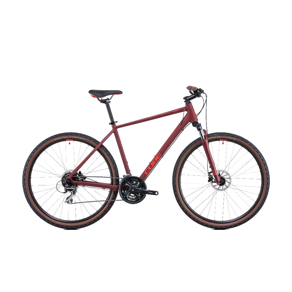 BICICLETA CUBE NATURE DARKRED´N´RED