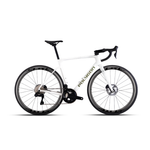 Bicicleta Polygon Strattos 8 Di2 White Gloss con ruedas de carbono
