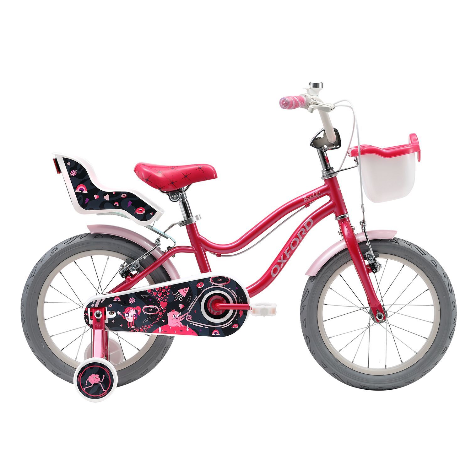 Oxford Bicicleta Infantil Beauty Aro 16 Fucsia/Negro