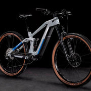 Bicicleta Eléctrica Mtb Cube Stereo Hybrid 140 Hpc Pro 625 2022 Prismagrey & Blue