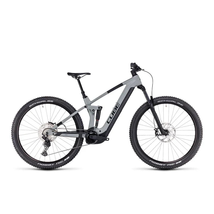Bicicleta Electrica Trail Cube Stereo Hybrid 140 HPC Pro 750 Swampgrey n Black