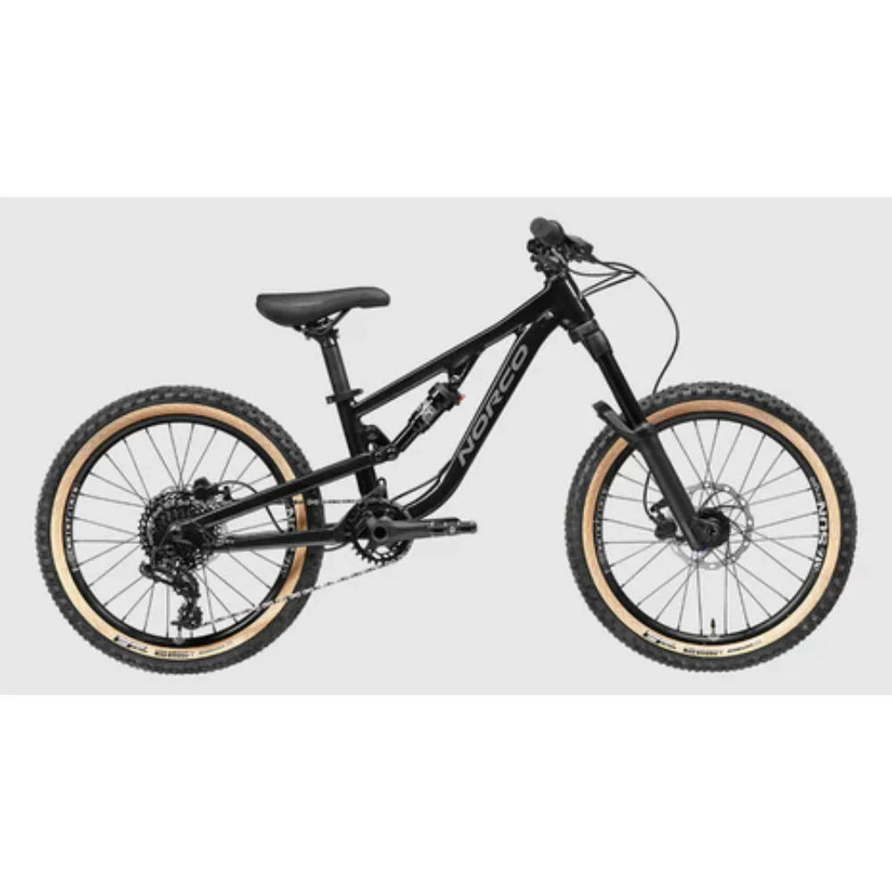 Bicicleta Niño Fluid FS 2.2 Aro 20" Negro/Gris Norco