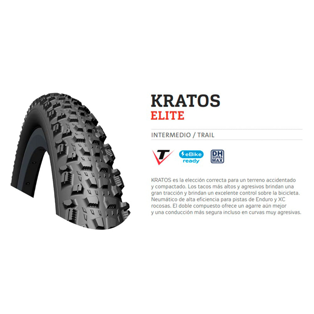 NEUMÁTICO KRATOS ELITE TUBELESS SUPRA TEXTRA 29X2.45