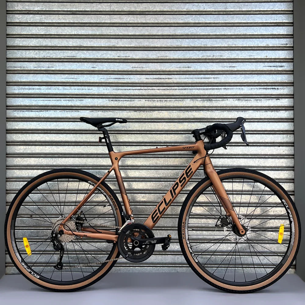 Bicicleta Gravel Eclipse 700x40C 9V Tanwall Gold
