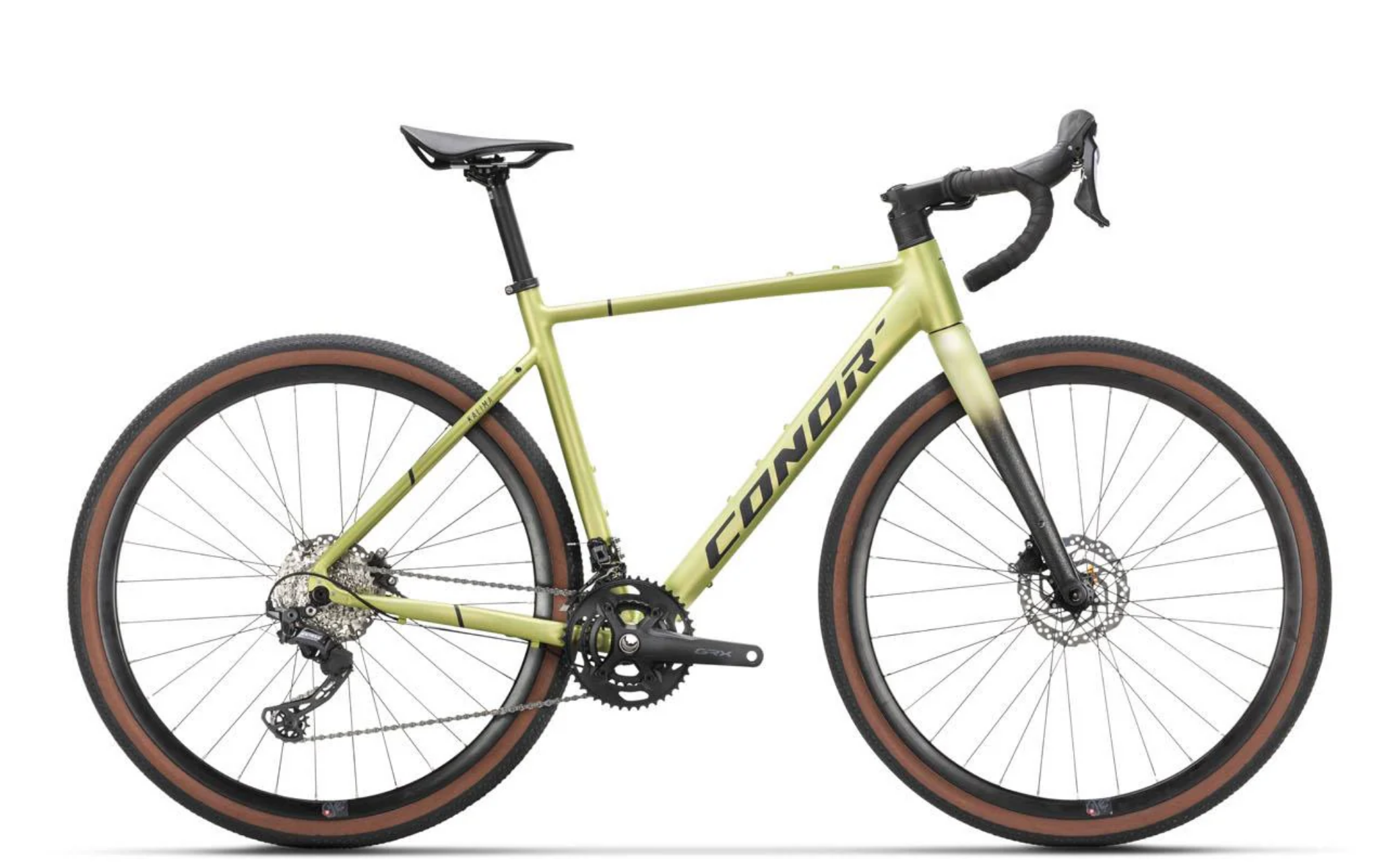 BICICLETA GRAVEL CONOR KALIMA gravel alloy GRX400 2X12s GREEN MD/520