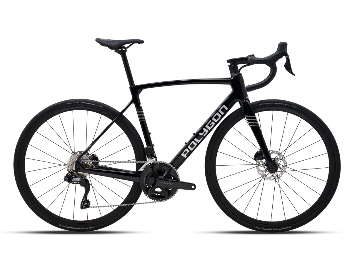 Bicicleta Ruta Polygon Strattos Carbon S7X Black- 105 Di2 12V