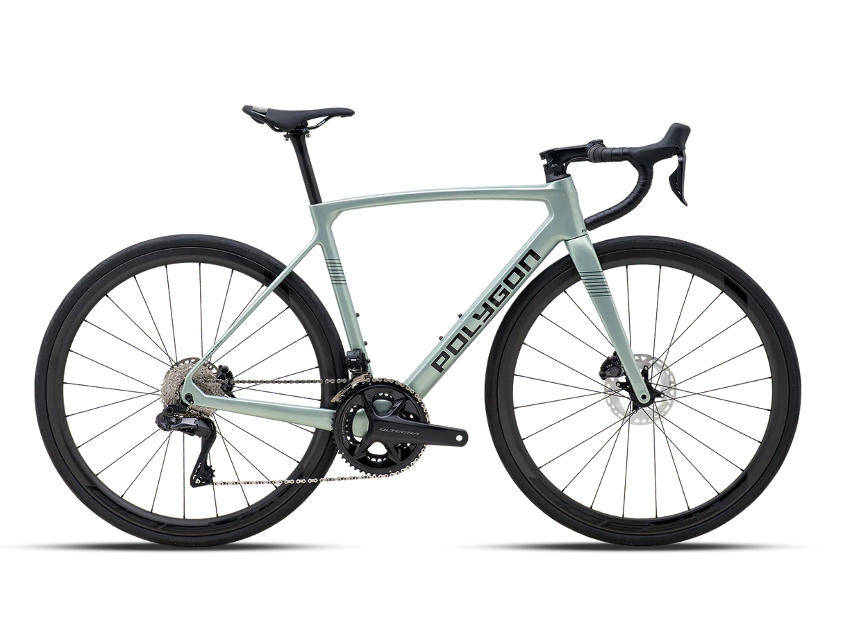 Bicicleta Ruta Polygon Strattos Carbon S8X Sage Green - Ultegra Di2 12V