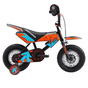 Bicicleta de Niños 12 Moto Bike 1v Negro/Naranja Oxford