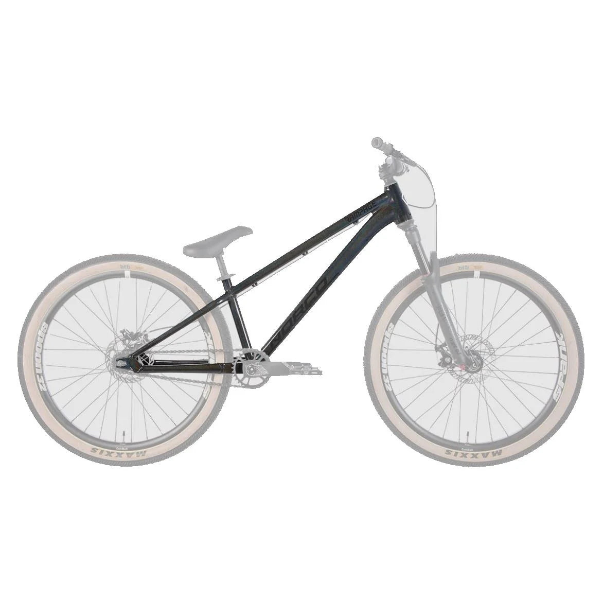 Cuadro Bicicleta Rampage 2 Dirt Aro 26" Negro/Plata Norco
