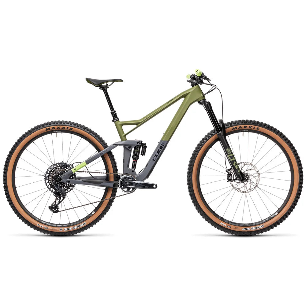 2021 Cube Stereo 150 C:62 Race 29″ Olive And Grey